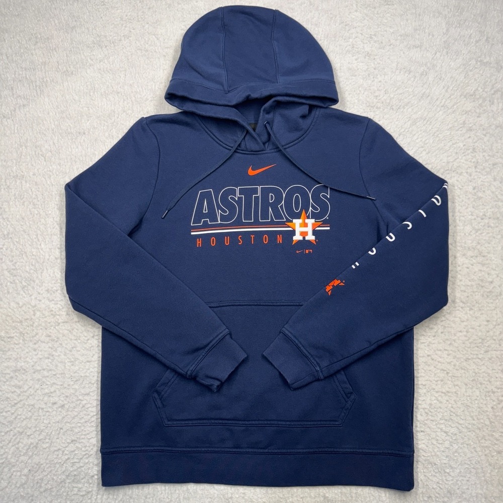 Houston Astros Hoodie Blue MLB Genuine Merchandise Baseball Nike Men's Size L